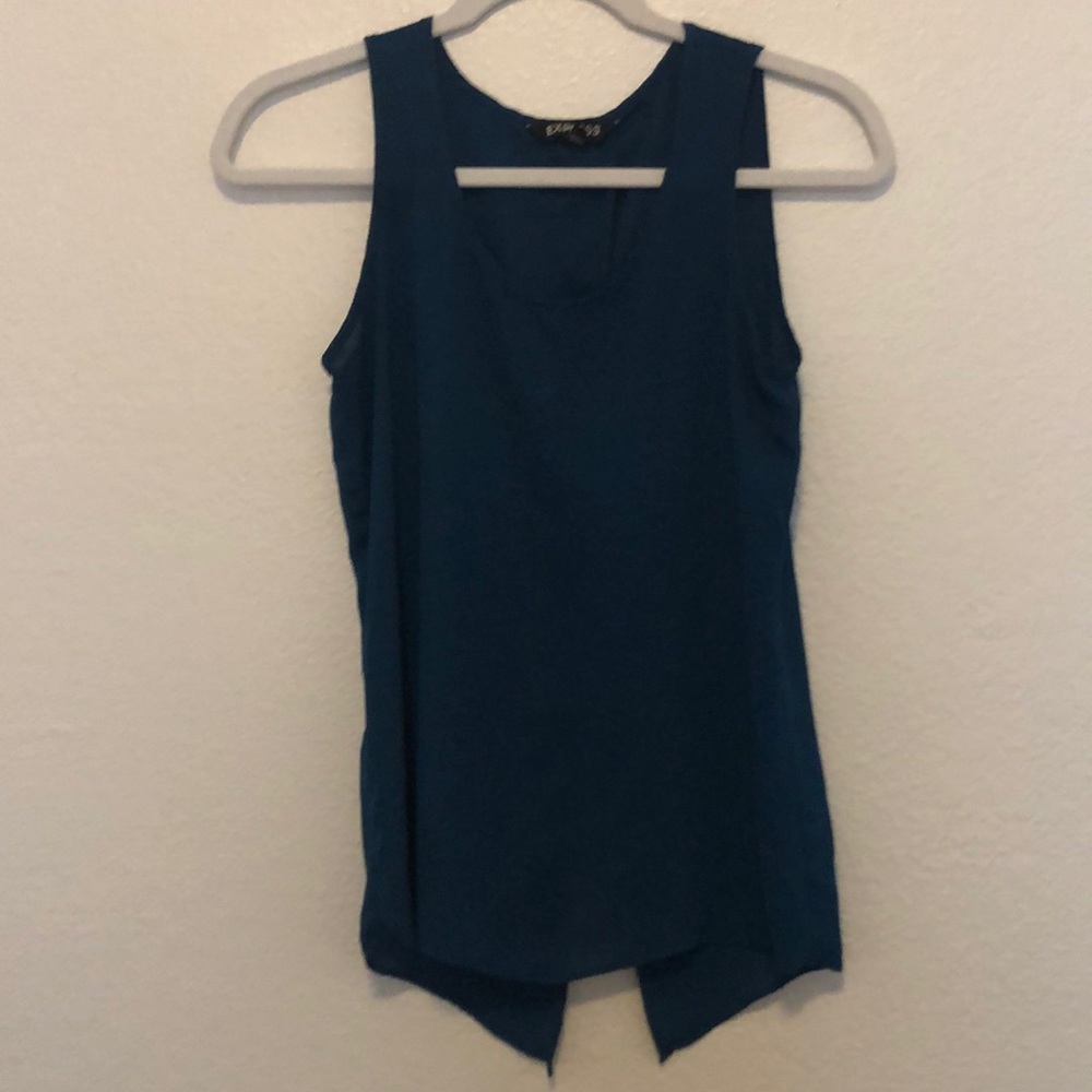Open back tank top